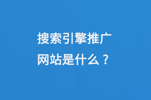 搜索引擎推廣網站是什么