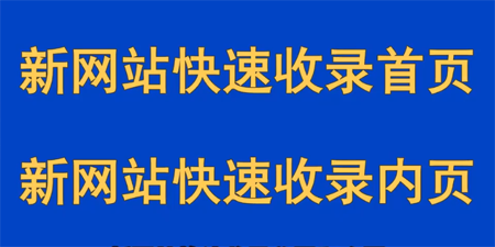 新網站快速收錄首頁，新網站快速收錄內頁 